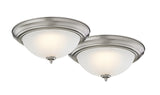 Boston Harbor ZD13-BN-C Ceiling Light Fixture, 0.17 A, 120 V, 20 W, 2-Lamp, LED Lamp, 1500 Lumens, 3000 K Color Temp