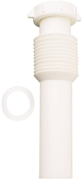 Plumb Pak PP812-1 Sink Tailpiece, 1-1/2 in, 12 in L, Slip-Joint, Plastic