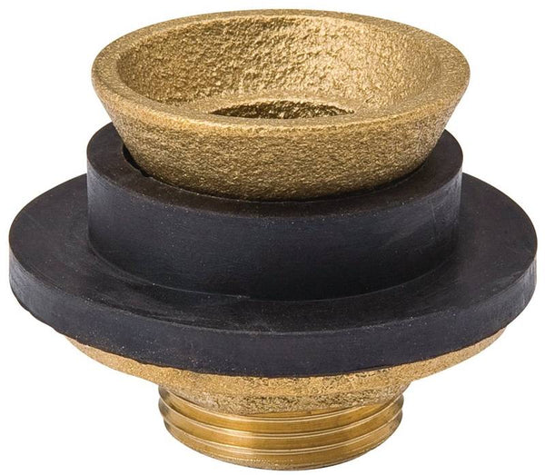 B & K 150-206 Closet Spud, Brass/Rubber