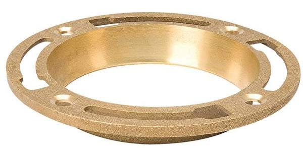 B & K 152-001 Closet Floor Flange, Brass, For: Both 3 in and 4 in SCH 40