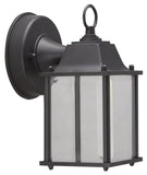 Boston Harbor 0038-WD-BK Outdoor Wall Lantern, 120 V, 6.65 W, LED Lamp, 320 Lumens Lumens, 3000 K Color Temp