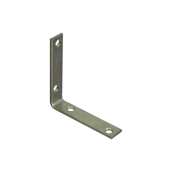 National Hardware V115 Series N113-399 Corner Brace, 3-1/2 in L, 3/4 in W, 3-1/2 in H, Steel, Zinc, 0.12 Thick Material