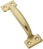 National Hardware N116-764 Door Pull, 1-3/4 in W, 1.62 in D, 6-1/2 in H, Steel, Brass