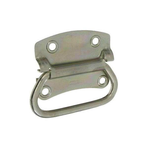 National Hardware V175 Series N117-002 Chest Handle, 4.23 in L, 3-1/2 in W, Steel, Zinc