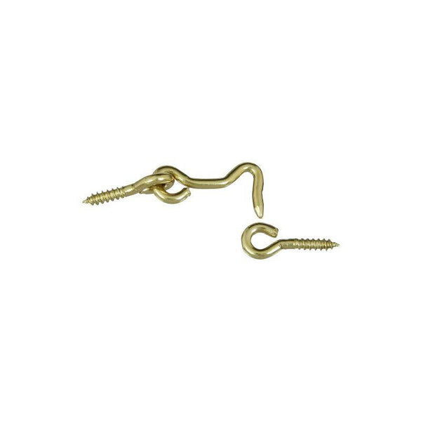 National Hardware V2001 Series N118-083 Hook and Eye, Solid Brass, Solid Brass