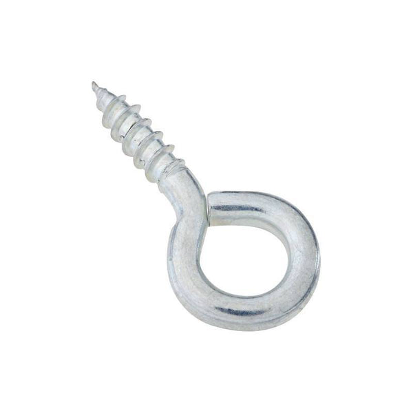 National Hardware N118-828 Screw Eye, #106, 0.19 in Dia Wire, 0.73 in L Thread, 1.79 in OAL, 50 lb Working Load, Steel