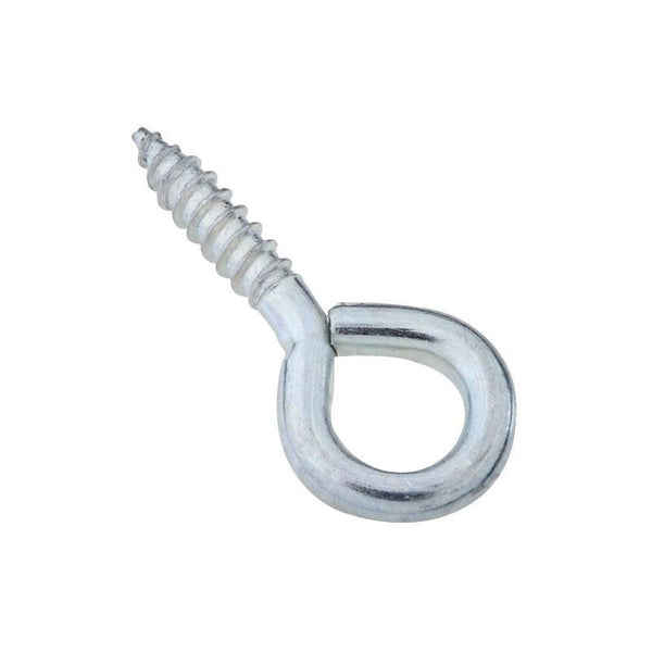 National Hardware N118-869 Screw Eye, #108, 0.159 in Dia Wire, 0.69 in L Thread, 1.54 in OAL, 30 lb Working Load, Steel