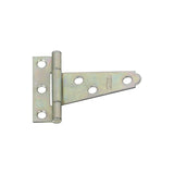 National Hardware N128-439 T-Hinge, 1.18 in W Frame Leaf, 0.54 in H Frame Leaf, Steel, Zinc, Tight Pin, 18 lb