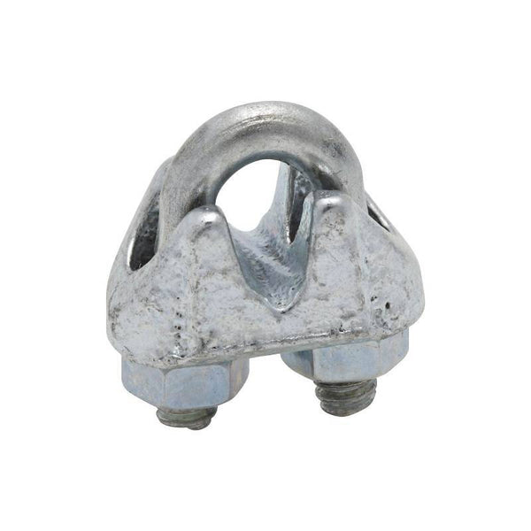 National Hardware 3230BC Series N248-278 Wire Cable Clamp, 1/8 in Dia Cable, 3 in L, Malleable Iron, Zinc