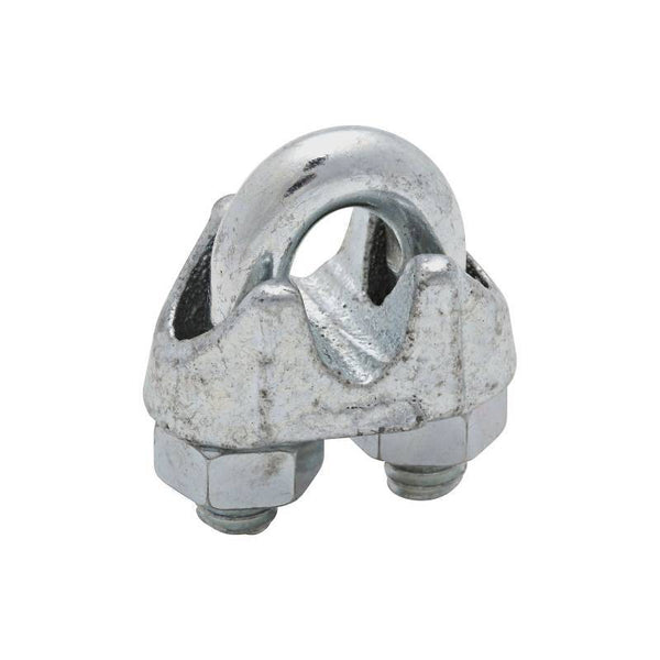 National Hardware 3230BC Series N248-294 Wire Cable Clamp, 1/4 in Dia Cable, 1 in L, Malleable Iron, Zinc