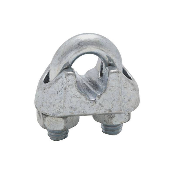 National Hardware 3230BC Series N248-302 Wire Cable Clamp, 5/16 in Dia Cable, 4 in L, Malleable Iron, Zinc