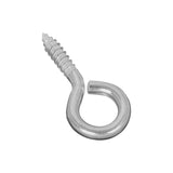 National Hardware N185-991 Screw Eye, #2, 1.12 in L Thread, 2.62 in OAL, 115 lb Working Load, Steel, Zinc