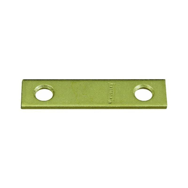 National Hardware N190-892 Mending Brace, 2 in L, 1/2 in W, 0.07 in Gauge, Steel, Brass, Screw Mounting