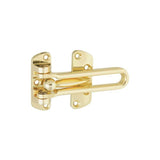 National Hardware V804 Series N199-679 Door Security Guard, 4-1/8 in L, 2-1/2 in W, 0.81 in H, Brass