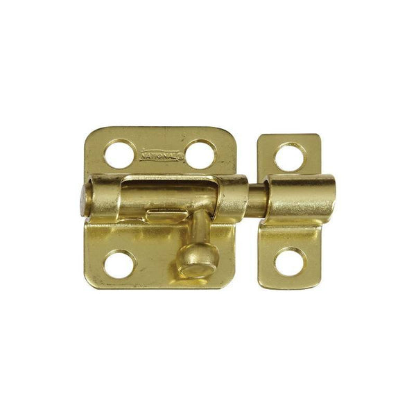 National Hardware N213-405 Barrel Bolt, 0.31 in Dia Bolt Head, 2 in L Bolt, Brass