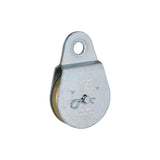 National Hardware N220-012 Pulley, 3/8 in Rope, 550 lb Working Load, 2-1/2 in Sheave, Zinc