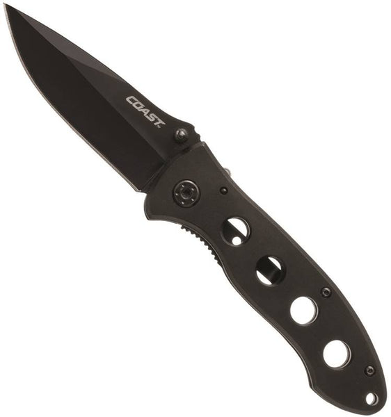 Coast C19CP Folding Knife, 3-1/2 in L Blade, 7Cr17 Stainless Steel Blade, Checkered Handle