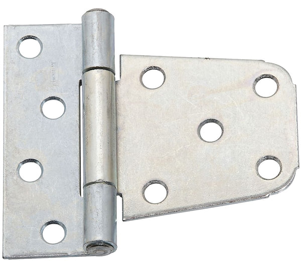 National Hardware N220-137 Gate Hinge, 4-1/4 in W Frame Leaf, 1.56 in H Frame Leaf, Steel, Zinc, Tight Pin, 48 lb