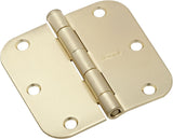 National Hardware N830-334 Door Hinge, Cold Rolled Steel, Satin Brass, Full-Mortise Mounting