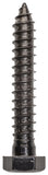 National Hardware V1863 Series N179-155 Lag Bolt, 1/2 in Thread, Steel, Powder-Coated