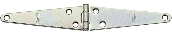 National Hardware N127-639 Strap Hinge, 1-5/8 in W Frame Leaf, 0.073 in Thick Leaf, Steel, Zinc