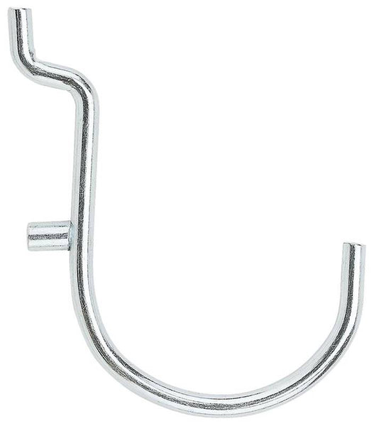 National Hardware N180-028 Peg Hook, 1-1/2 in, 1/8, 1/4 in Opening, Steel, Zinc