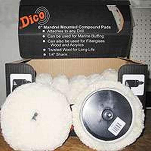 Dico 585-51103 Compound Pad, 6 in Dia