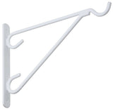 National Hardware V2652 Series N274-654 Outdoor Bracket, 13.07 in L, 10.12 in H, Steel, White