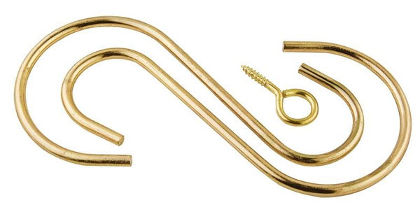 National Hardware V2665 Series N275-172 Extension Hook Kit, 6 in L, Steel, Brass