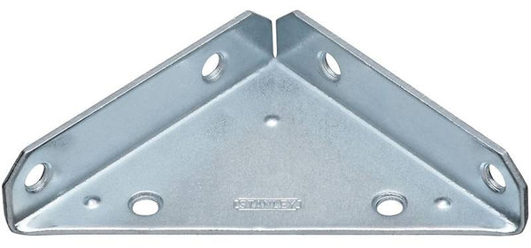 National Hardware V124 Series N337-691 Corner Brace, 4 in L, Steel, Zinc