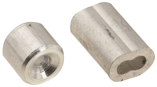 National Hardware SPB3231 Series N830-350 Ferrule and Stop, 1/16 in Dia Cable, Aluminum