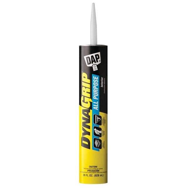 DAP DYNAGRIP 27502 Construction Adhesive, Tan, 28 oz Cartridge