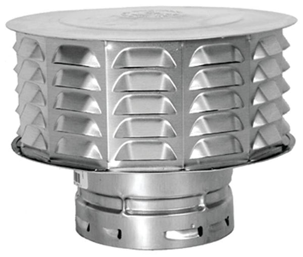 AmeriVent 8RCW Vent Cap, 8 in Connection, Snap-Lock