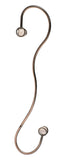 Perky-Pet 85 Hanging Hook, Beaded, Steel, Brushed Copper