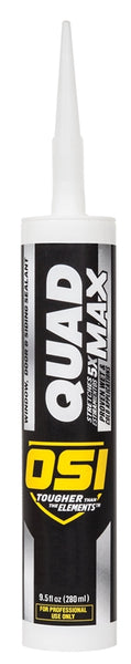 OSI QUAD MAX 1868687 Sealant, Black, -14 to 158 deg F, 9.5 oz Cartridge