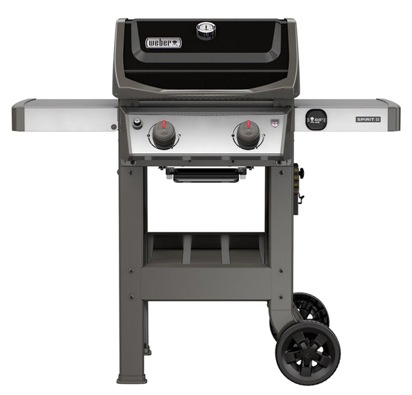 Weber Spirit II E-210 44010001 Gas Grill, 26,500 Btu/hr BTU, Liquid Propane, 2 -Burner, Smoker Included: No, Black