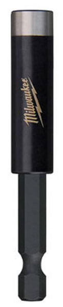 Milwaukee SHOCKWAVE 48-32-4505 Bit Holder with C-Ring, 1-4 in Drive, Hex Drive, 1-4 in Shank, Hex Shank, Steel