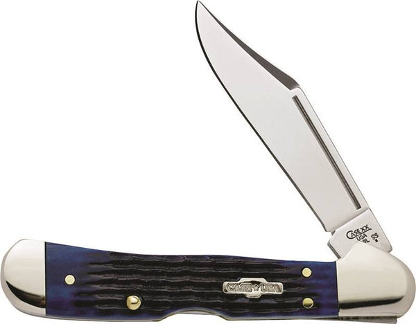 CASE 02864 Folding Pocket Knife, 2.72 in L Blade, Tru-Sharp Surgical Stainless Steel Blade, 1-Blade, Blue Handle