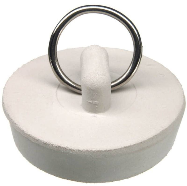 Danco 80227 Drain Stopper, Rubber, White, For: 1-1/2 in Drain, Universal Sink