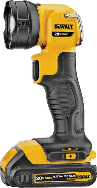 DeWALT DCL040 Rechargeable Flashlight, Lithium-Ion Battery, LED Lamp, 110 Lumens, 11 to 25 hr Run Time