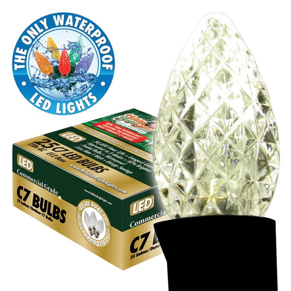 Holiday Bright Lights BU25-LEDFC7-TPW Light Bulb, .6 W, LED Lamp