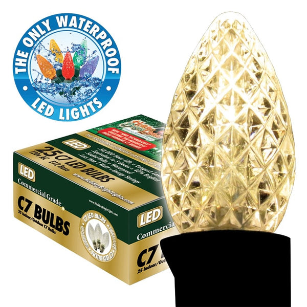 Holiday Bright Lights BU25-LEDFC7-TWW Light Bulb, .6 W, LED Lamp