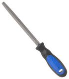 Vulcan JL-F007 File W/Rubber Grip Handle, Triangle Profile, Taper Pattern, Double Cut Cut, 6 in L Blade, 3/8 in W Blade