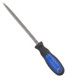 Vulcan JL-F008 File Taper, Triangle Profile, Taper Pattern, Single Cut Cut, 3/8 in W Blade, Cushion-Grip Handle