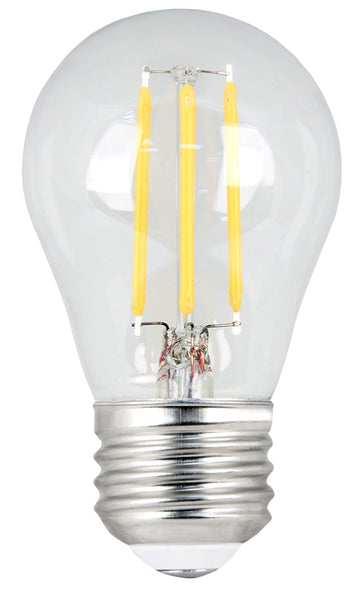 Feit Electric BPA1540/927CA/FIL/2 LED Bulb, General Purpose, A15 Lamp, 40 W Equivalent, E26 Lamp Base, Dimmable, Clear