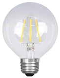 Feit Electric BPG2525/927CA/FIL LED Bulb, Globe, G25 Lamp, 25 W Equivalent, E26 Lamp Base, Dimmable, Clear