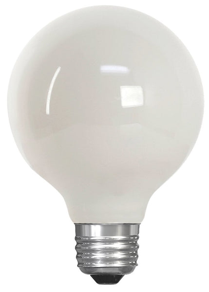 Feit Electric BPG2540W/927CA/FIL LED Bulb, Globe, G25 Lamp, 40 W Equivalent, E26 Lamp Base, Dimmable, Soft White Light