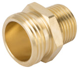 Landscapers Select GHADTRS-2 Hose Connector, 1/2 x 3/4 in, MNPT x MNH, Brass, Brass