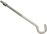 National Hardware 2162BC Series N221-705 Hook Bolt, 3/8 in Thread, 10 in L, Steel, Zinc, 135 lb Working Load