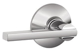 Schlage Latitude Series F10AVLAT625 Door Lever, Metal, Bright Chrome